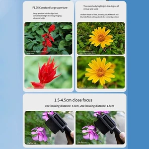 Lot d'objectifs macro conviviaux avec zoom 10 20x et lumi��re de remplissage pou - Photo 1 sur 12