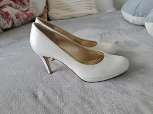 Brautschuhe hügel neu GR 6 WEISS Plateau GR 39 Pumps Hochzeit - Bild 1 von 5