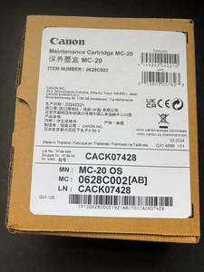 NEU ORIGINAL Canon Wartungspatrone MC-20 0628C002 Tinte Abfall Box Einheit - Bild 1 von 9