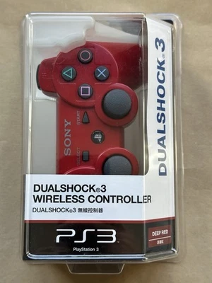 Official Sony PlayStation 3 Deep Red DualShock 3 Wireless Controller Brand New - Immagine 1 di 4