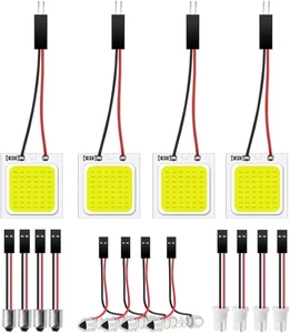 4-Pack White Extremely Bright COB 48-SMD 24V DC LED Light for Auto Car Interior - Picture 1 of 7