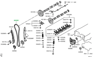 Mitsubishi Lancer Outlander Delica D:5 ASX CHAIN TIMING 1140A042 Genuine JDM - Bild 1 von 1