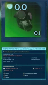 MASCHERA ANTIGAS BLUEPRINT RAMSHACKLE ARK ASCENDED PVE UFFICIALE PC/XBOX/PS5 - Foto 1 di 3