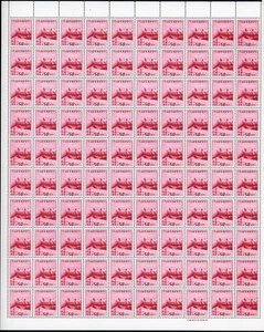 RYUKYU ISLANDS MNH Selections: Scott #8 50s 3rd Printing SHEET of 100 $$$$ - Picture 1 of 2