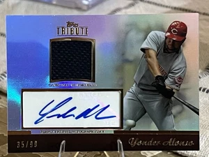 2011 Topps Tribute Auto Relic #d/99 Yonder Alonso #TAR-YA1 Rookie Auto RC Reds - Picture 1 of 3