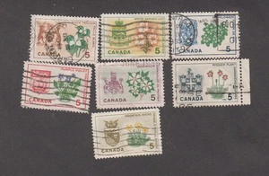 Canada 1966. Provincial Flowers & Coats-Of-Arms. Sc# 418 - 429. Used - Picture 1 of 1