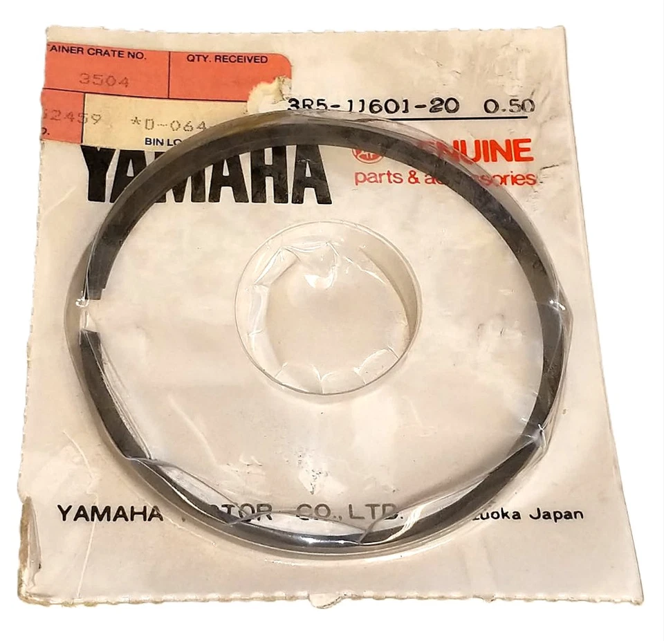 OEM YAMAHA YZ465 80-81 PISTON RING 2:nd Oversize 0.50 mm 3R5-11601-20 NOS - Image 1 of 1