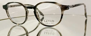 SAFILO BURATTO 05 PHZ Eyeglasses STRIPED GREY New Plastic 47-21-145 Italy - Picture 1 of 14