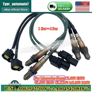 4PCS Up&Downstream Oxygen O2 Sensor For Mercedes-Benz ML350 R350 S550 GL450 - Picture 1 of 8