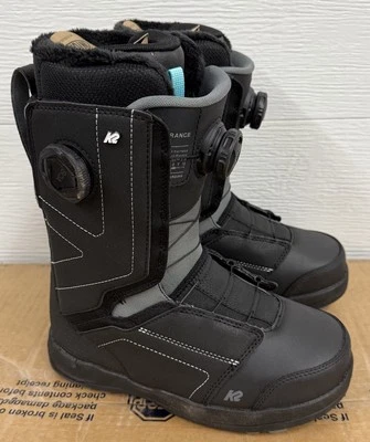 2025 Womens K2 Trance Snowboard Boots $380 US 7 Black Grey BOA TX3 Lacing - Image 1 of 4