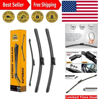 24"+20" Windshield Wipers Blades Replacement for Porsche Macan 2014-2024 with... - Imagem 1 de 4