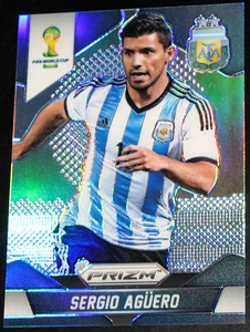 2014 Prizm World Cup Sergio Aguero Silver Prizms Refractor Argentina Base #13 - Picture 1 of 2