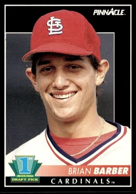 1992 Pinnacle Brian Barber Rookie St. Louis Cardinals #298 - Image 1 of 2