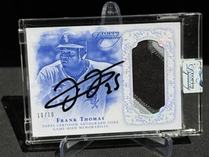 2015 Topps Dynasty Frank Thomas Auto 3 Color Patch Jersey /10 SEALED AP-FT3 - Picture 1 of 4