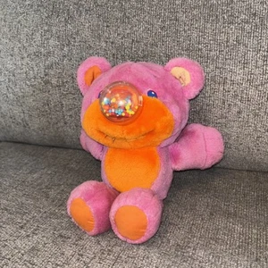 Playskool Nosy Bears Gumlet Bear Gumball Nose Plush VTG 1987 DOESN’T WORK READ - Picture 1 of 14