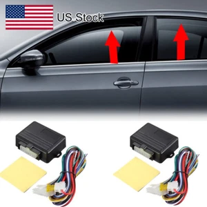 2Pcs 4 Door 12V Car Auto Power Window Roll Up Closer Power Module Kit Universal - Picture 1 of 6