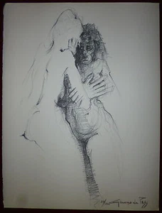 Giacomo de Pass Lithographie signée numérotée art erotic artiste vénitien - Picture 1 of 1