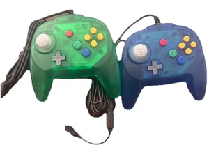 2X Wired N64 USB Controller Gamepad For Nintendo 64 PC MAC Raspberry Pi Windows - Picture 1 of 5