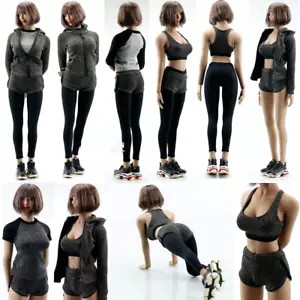 1/6 FA008 Damen Kleidung Fitness Anzug Set Fit 12" PH TBL Figur Zubehör - Bild 1 von 18
