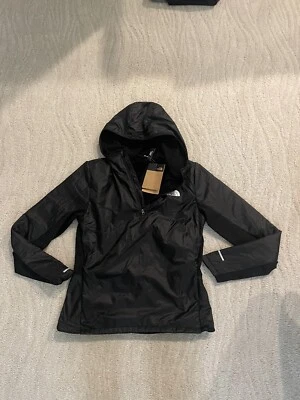 THE NORTHFACE Woman black winter warm 1/4 zip hoody pullover, SZ S, BNWT** - Image 1 of 4