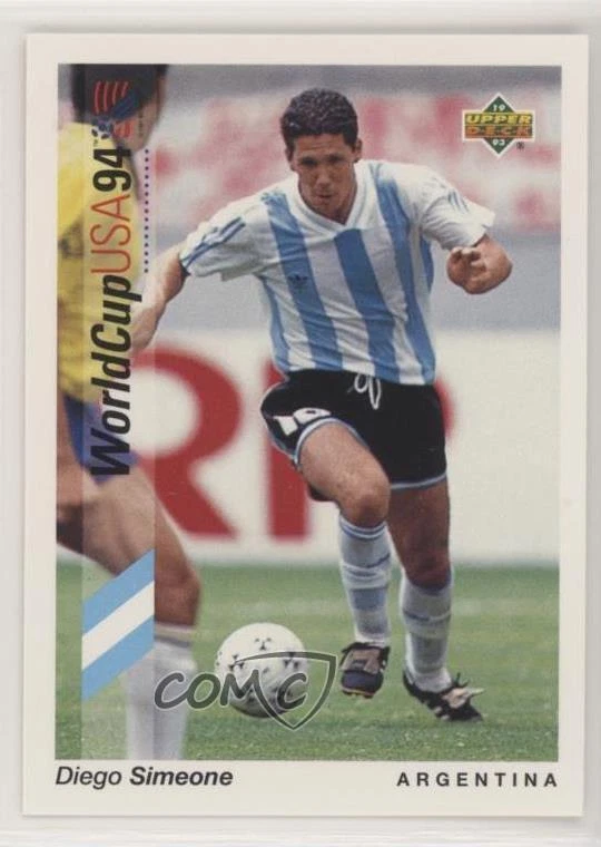 1993 Upper Deck World Cup 94 Preview English/Spanish Diego Simeone #65