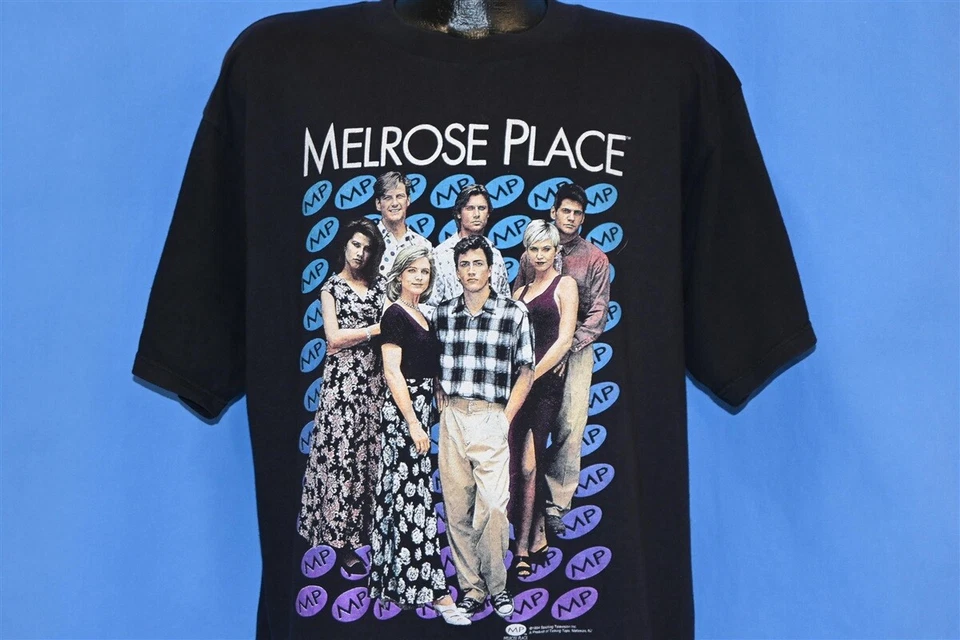 vintage 90s MELROSE PLACE MP SPELLING TELEVISION SOAP OPERA 90210 t-shirt XL - Image 1 of 4
