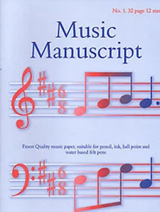 Music Manuscript No 1 - 32 Page 12 Stave Composing Theory A4 Paper Book__ - Picture 1 of 4