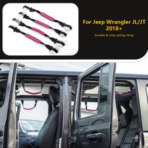 Roof Roll Bar Grab Handles Grip Handle For Jeep Wrangler JL JT 2018+ Accessories - Picture 1 of 11