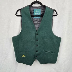 Irish Design Tweeds Vest Carrolls Ireland Size XL 22" Bust - Picture 1 of 11