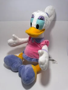 Disney DAISY DUCK 14” Peluche Animal Juguete Mickey Mouse Rosa Púrpura Blanco - Imagen 1 de 7