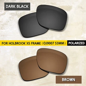 2 Pairs Anti-Scratch POLARIZED Lenses for Oakley Holbrook XS OJ9007 53mm, 1.5mm - Picture 1 of 19