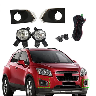 Front Bumper Fog Light Lamp W/ Cover+Harness Kits For Chevrolet Trax 2013-2016 - Image 1 of 4