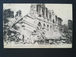 CPA La Catastrophe de MESSINE - La Banque D'Italie - Imagen 1 de 2