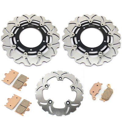 Front Rear Brake Rotors Pads for Suzuki GSF 1250 S Bandit 2007-2015 GSF650 07-14 — 第 1/4 张图片