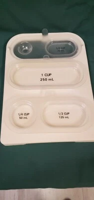 Pampered Chef Cut and Measure Cutting Board with Inserts #1028 Retired 10x14” - Image 1 of 4