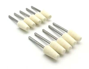 TMAX 10-100 piezas rebabas de fieltro lana bob pulido molienda 1/4-1/2" para herramientas rotativas - Imagen 1 de 28
