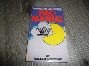 Pac-Mania The Official Pac Man Joke Book by Haller Schwarz (1982 1st ED PB) Game - Picture 1 of 6
