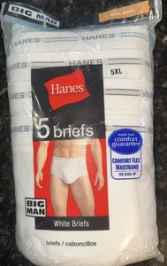 Slip Hanes 5xl Big Man confezione da 5 nuovi - Foto 1 di 6