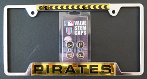 PITTSBURGH PIRATES METALL LIZENZ RAHMEN & VENTILSCHAFT PAKET VON WINCRAFT - Bild 1 von 3