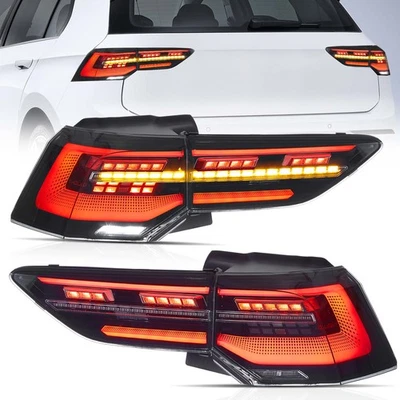 LED Taillight For Volkswagen VW Golf 8 MK8 2020-UP Sequential Rear Lamp - Image 1 of 4