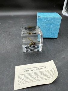 RARE Grove Cranes 40th Anniversary Lucite Paperweight - Picture 1 of 8