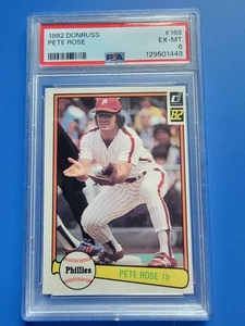 Pete Rose 1982 Donruss Baseball Card PSA 6 EX-MT #168 - Picture 1 of 12