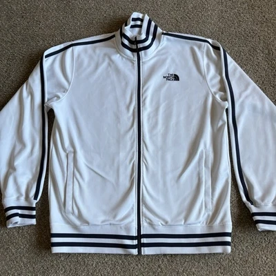 The North Face Men’s Track Jacket Size Large White And Black - Image 1 of 4