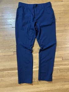 Mens Under Armour Match Play Back Stretch Golf Pants 34x32 HeatGear Blue - Picture 1 of 6