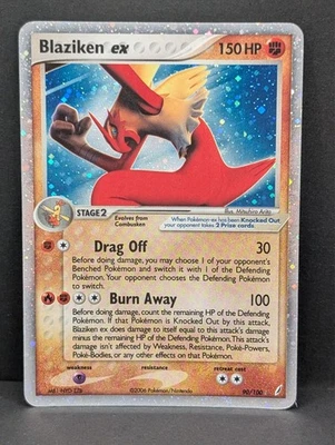 Blaziken ex 90/100 Crystal Guardians Holo Ultra Rare Pokemon TCG Nintendo MP+ - Image 1 of 4