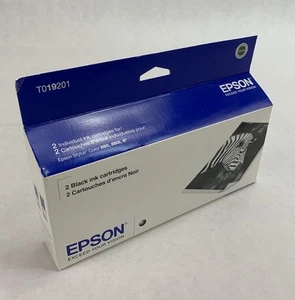 Epson T019201 schwarze Tinte 2er-Pack Ablaufdatum Jan 2012 - Bild 1 von 8