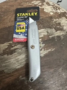 NUOVO Stanley Classic 99 6 pollici. Coltello retrattile grigio 10-099 - Foto 1 di 2