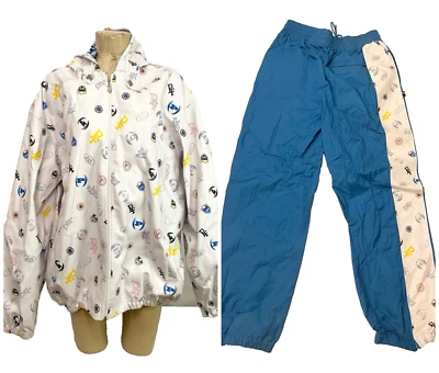 Conjunto de chaqueta y pantalón Phat Farm ambos talla XL X grande logotipo atlético imitación cuero Foto 1 de 4