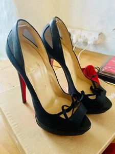 louboutin Maleva Crelino heels 37.5 - Picture 1 of 7