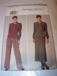 WOMENS UNCUT BUTTERICK Sewing Pattern 4187 PANTS BLAZER SUIT SKIRT SIZE 6 8 10 - Picture 1 of 3